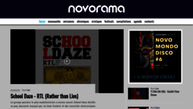 What Novorama.com website looked like in 2019 (4 years ago)