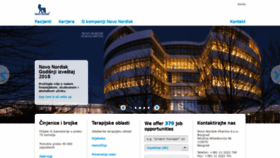 What Novonordisk.rs website looked like in 2019 (4 years ago)