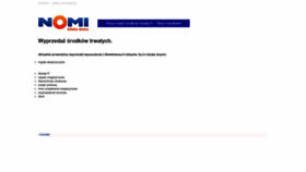 What Nomi.pl website looked like in 2019 (4 years ago)
