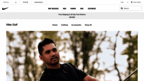 What Nikegolf.com website looked like in 2019 (4 years ago)