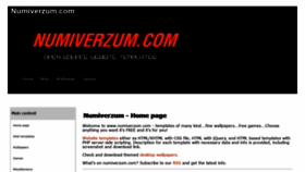 What Numiverzum.com website looked like in 2019 (4 years ago)