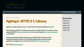 What Nghttp2.org website looked like in 2019 (4 years ago)