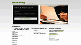 What Naiadbilling.com website looked like in 2019 (4 years ago)