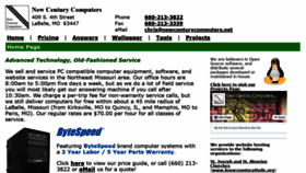 What Newcenturycomputers.net website looked like in 2019 (4 years ago)