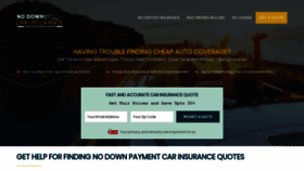 What Nodowncarinsurance.com website looked like in 2019 (4 years ago)