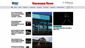 What Naroomanewsonline.com.au website looked like in 2019 (4 years ago)