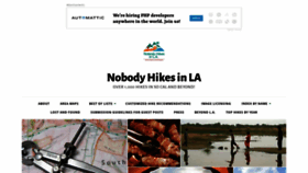 What Nobodyhikesinla.com website looked like in 2019 (4 years ago)