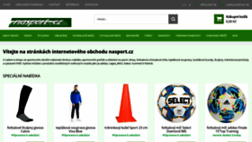 What Nasport.cz website looked like in 2019 (4 years ago)