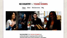 What Nocountryforyoungwomen.com website looked like in 2019 (4 years ago)