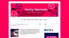 What Nuttynomads.com website looked like in 2019 (4 years ago)