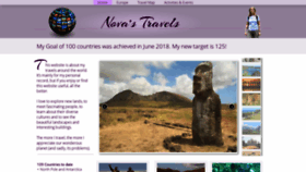 What Novatravels.net website looked like in 2019 (5 years ago)