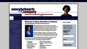 What Nancyschwartz.com website looked like in 2019 (4 years ago)