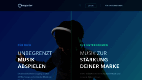 What Napster.de website looked like in 2019 (4 years ago)