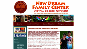 What Newdreamfamily.com website looked like in 2019 (4 years ago)