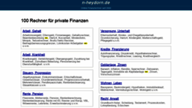 What N-heydorn.de website looked like in 2019 (4 years ago)