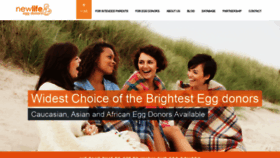 What Newlifeeggdonors.com website looked like in 2019 (4 years ago)