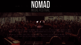 What Nomadmusicfestival.com website looked like in 2019 (4 years ago)