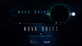 What Novadrift.io website looked like in 2019 (4 years ago)