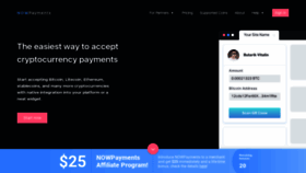 What Nowpayments.io website looked like in 2019 (4 years ago)