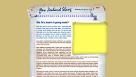 What Newzealandslang.com website looked like in 2019 (4 years ago)