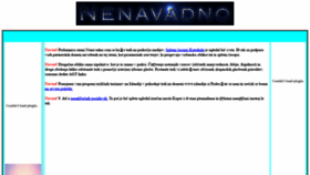 What Nenavadno.com website looked like in 2019 (4 years ago)