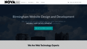 What Novadevelopment.net website looked like in 2019 (4 years ago)