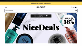 What Nicebeauty.com website looked like in 2019 (4 years ago)