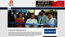 What Nationalchamber.lk website looked like in 2019 (4 years ago)