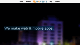 What Novelys.com website looked like in 2019 (4 years ago)