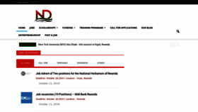 What Ndangira.net website looked like in 2019 (4 years ago)