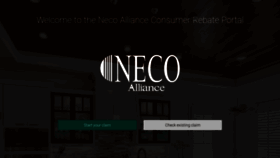 What Necoonlinerebates.com website looked like in 2019 (4 years ago)