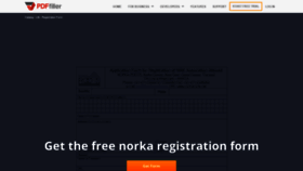 What Norka-online-registration.pdffiller.com website looked like in 2019 (4 years ago)