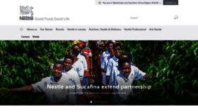 What Nestle.co.za website looked like in 2019 (4 years ago)