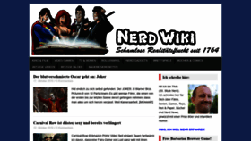 What Nerd-wiki.de website looked like in 2019 (4 years ago)