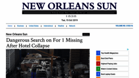 What Neworleanssun.com website looked like in 2019 (4 years ago)