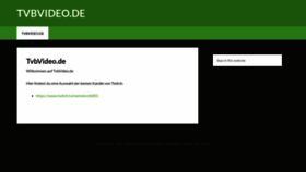 What Nog.tvbvideo.de website looked like in 2019 (4 years ago)