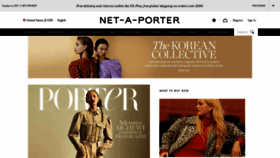 What Netaporter.com website looked like in 2019 (4 years ago)
