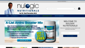 What Nulogicnutritionals.com website looked like in 2019 (4 years ago)