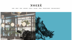 What Noize-restaurant.co.uk website looked like in 2019 (4 years ago)