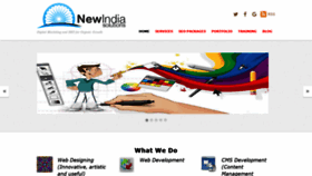 What Newindiasolutions.com website looked like in 2019 (4 years ago)