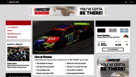 What Nascar.com website looked like in 2019 (4 years ago)