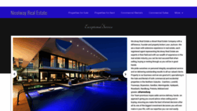 What Nicolwayrealestate.co.za website looked like in 2019 (4 years ago)