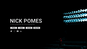 What Nickpomes.com website looked like in 2019 (4 years ago)