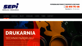 What Nadruki.pl website looked like in 2019 (4 years ago)