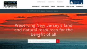 What Njconservation.org website looked like in 2019 (4 years ago)