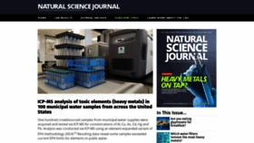 What Naturalsciencejournal.org website looked like in 2019 (4 years ago)