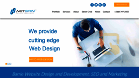 What Netgainseo.com website looked like in 2019 (4 years ago)