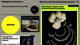 What Nottinghamcontemporary.org website looked like in 2019 (4 years ago)