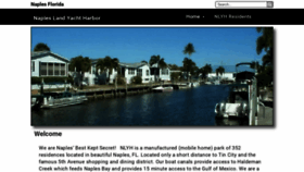 What Napleslandyachtharbor.org website looked like in 2019 (4 years ago)