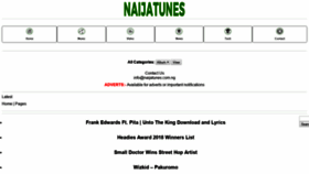 What Naijatunes.com.ng website looked like in 2019 (4 years ago)